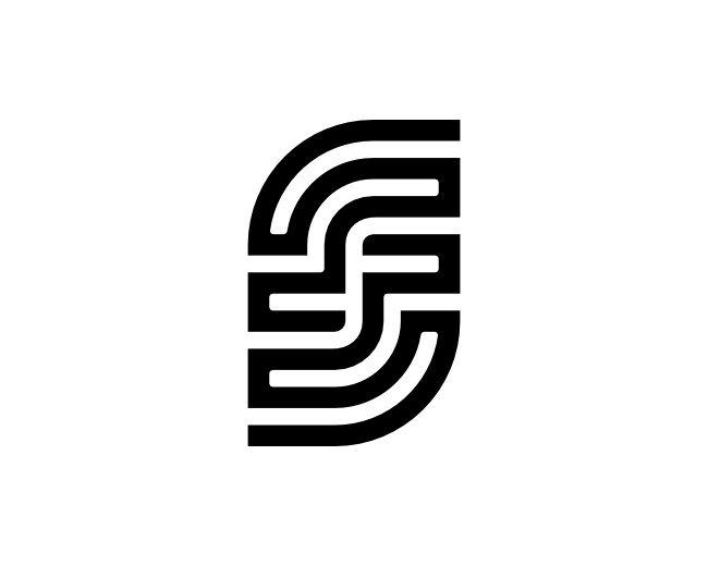 Letter FF Multiline Logo