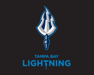 Tampa Bay Lightning Retro Hockey Team Logo Recycled Florida
