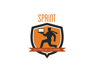 Sprint Super Fast Tech Support Logo