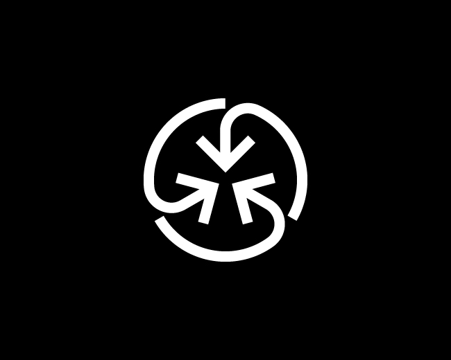 Converge Arrow Loop Logo Mark