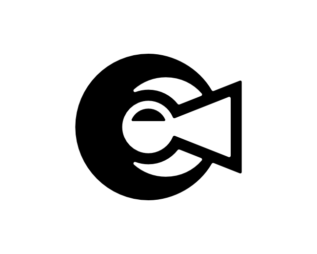 Letter C Keyhole Logo