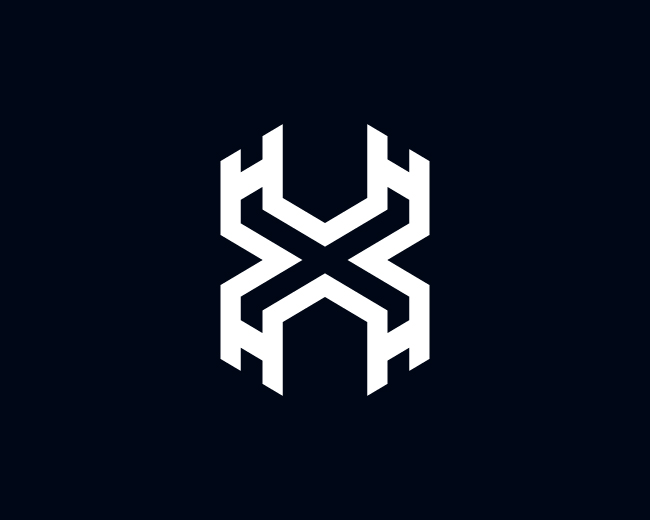 Modern XH Monogram HX Logo Design