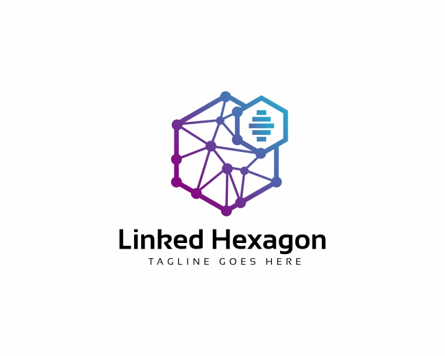 Linked Hexagon Logo