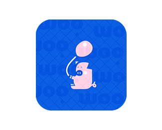 Cute piggy logo