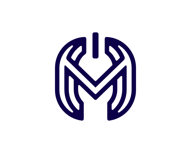 Letter M Power Logo