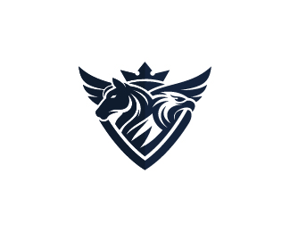 Majestic Eagle Horse Shield Logo.