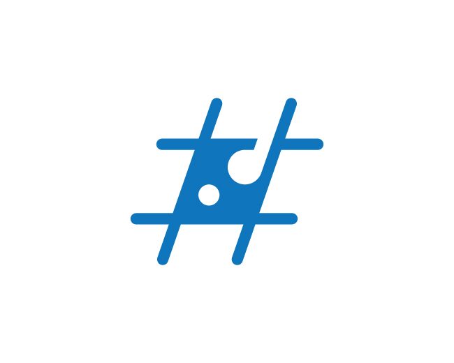 Hashtag Fish Logo