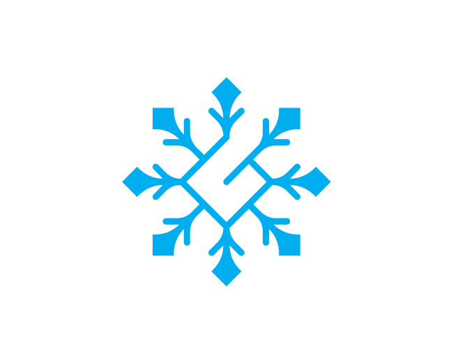 Minimal G Ice Flake Logo