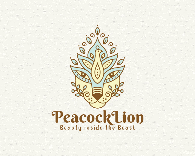 Peacock Lion Logo