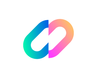 modern abstract n letter mark