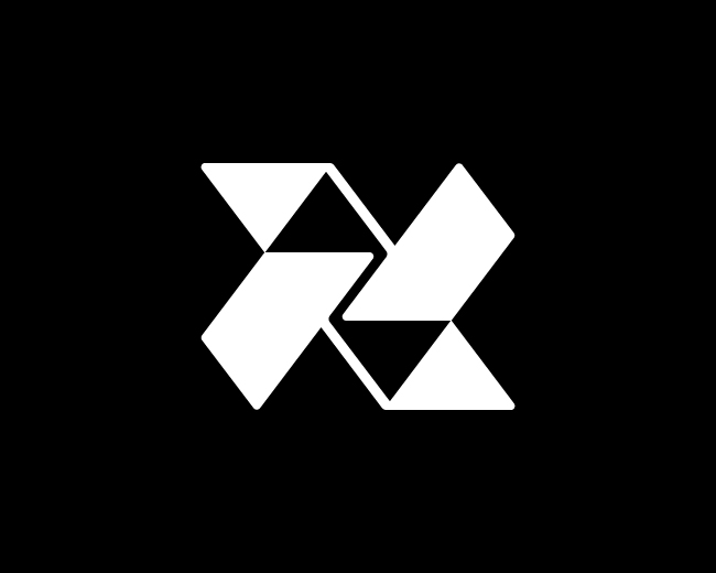 Letter XN Geometric Logo