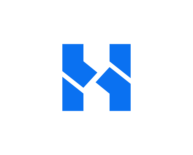 Geometric Letter H Logo