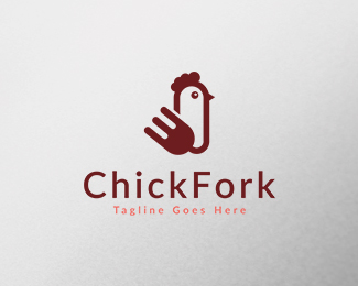 Chicken Fork Logo Template