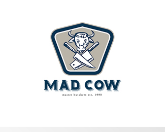 Mad Cow Master Butchers Logo