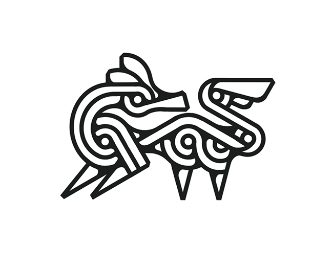 Rồng - asian dragon logomark design