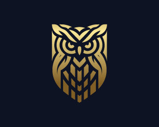 Luxury Owl Shield Logo