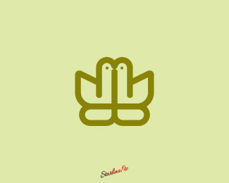 Swan Lotus Beauty Logo Mark