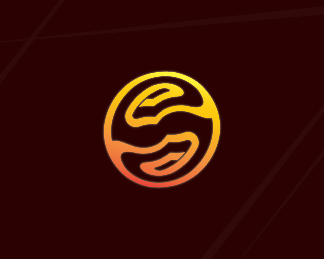 Modern S Letter Circle Logo Design
