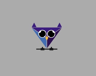 Triangle owl logo