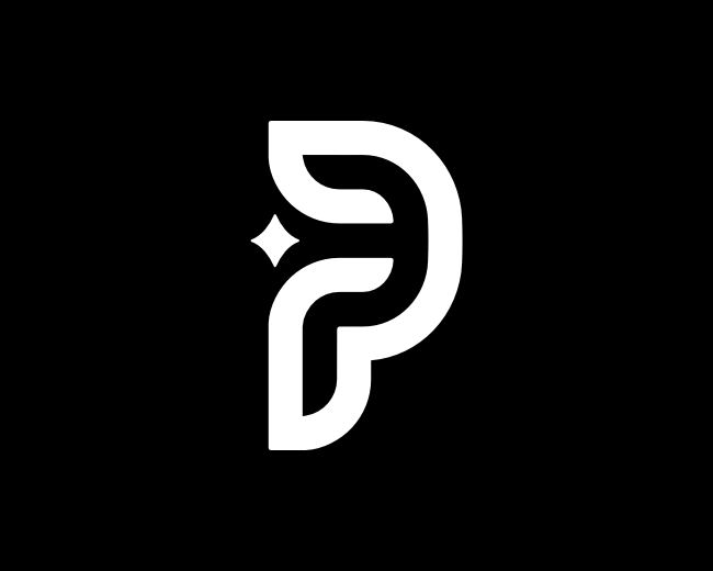 Letter P Star Logo