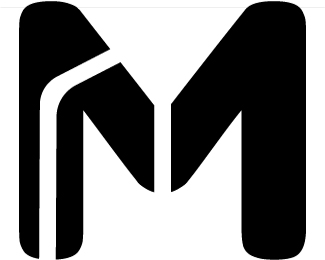 Stylish M logo Illustration