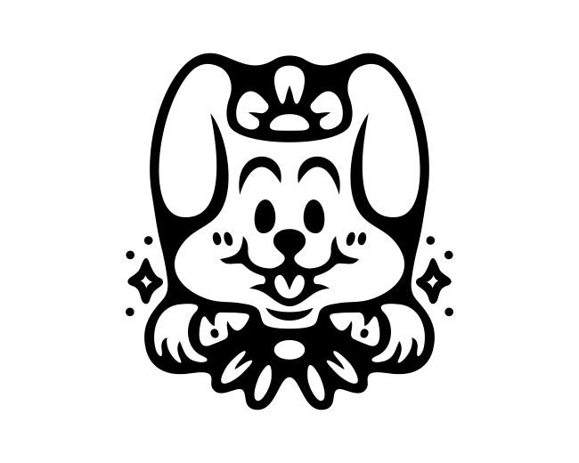 Carrot Flower Rabbit Logo