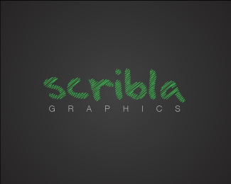 Scribla Graphics - green text