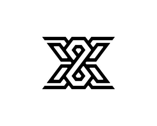 Letter X Diamond Logo