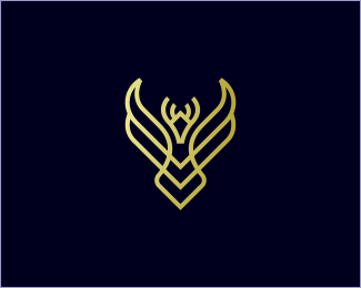 Minimalist Phoenix Logo