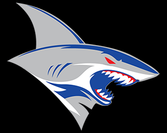 American Football Shark Logo