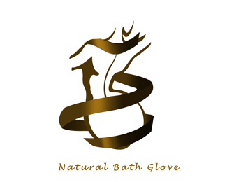 logo for natural based bath glove