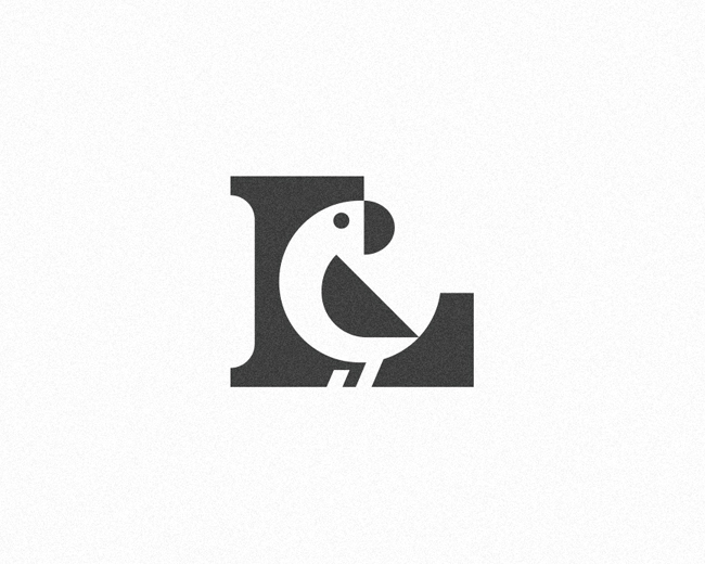 Letter L parrot logo