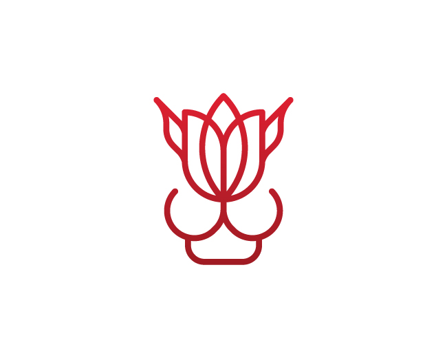 Elegant Tulip Lion Logo