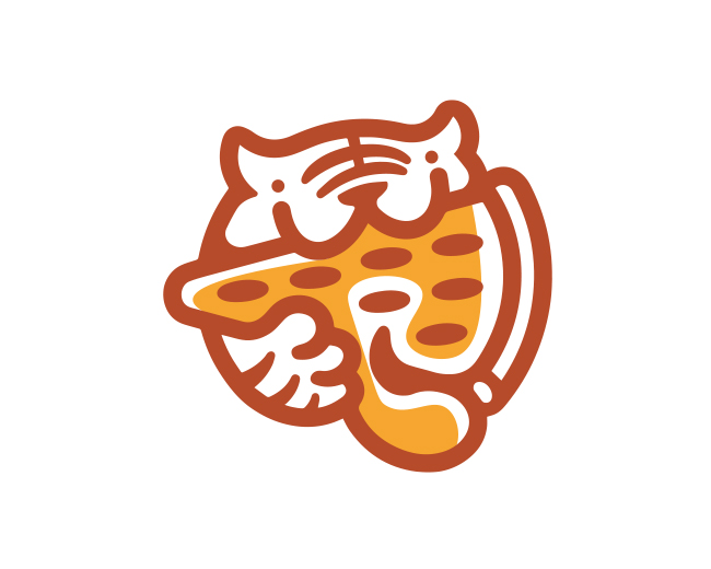 Tiger Pizza ready-made logo for sale