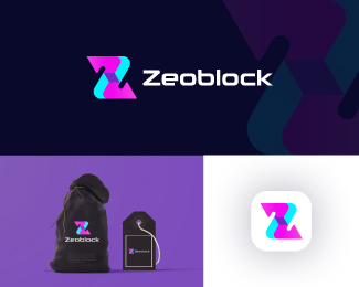 Letter Z Blockchain Logo