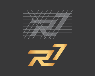 R17 Negative Space Logo Style