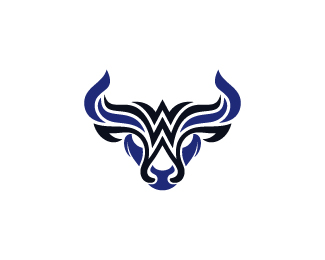 Triple W Bull Head Logo
