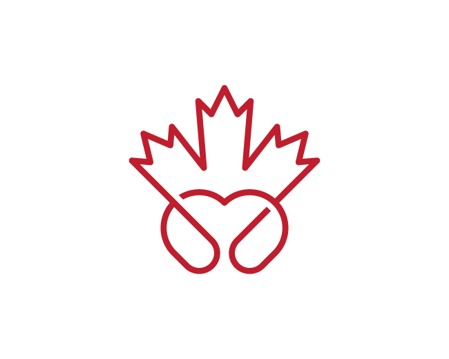 Elegant Maple Heart Logo