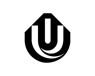 Letter U arrow logo