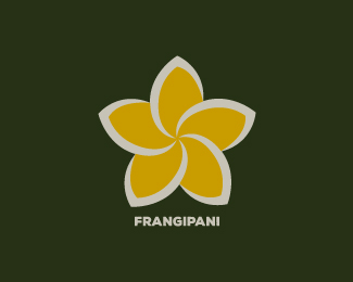 Frangipani Flower Logo