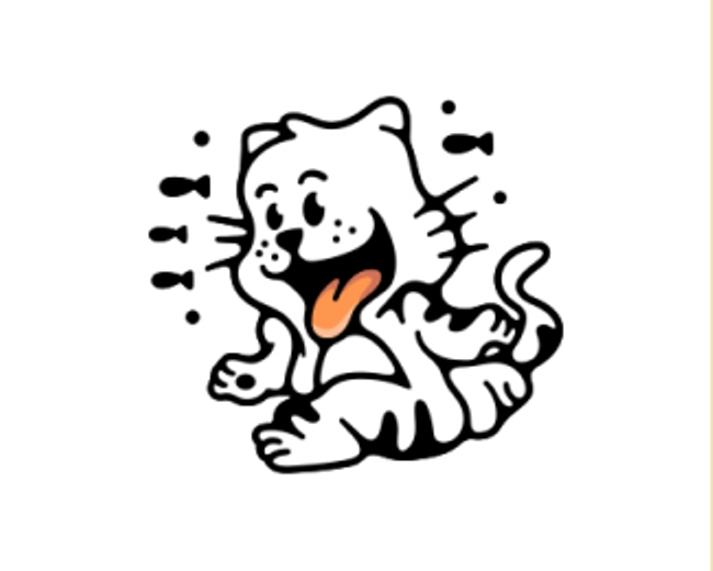 Happy Cat Fish Logo