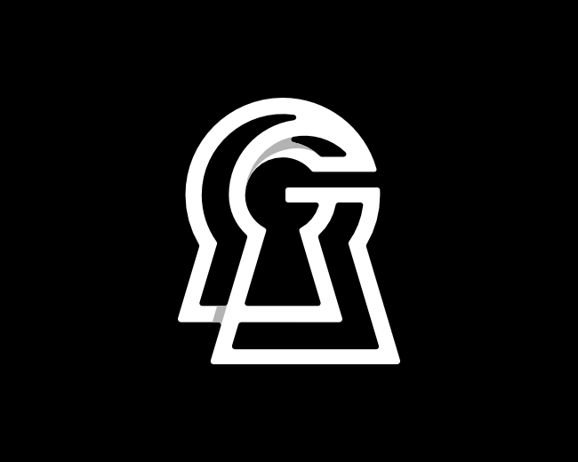 Letter G Keyhole Logo