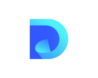 D folded pages document file modern creative logo