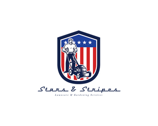 Stars and Stripes Gardening Services Logo