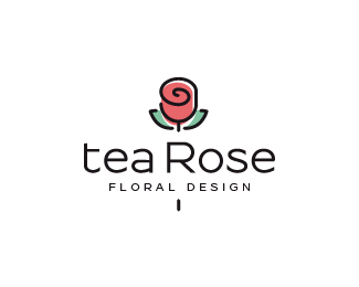 TEA ROSE FLORAL DESIGN
