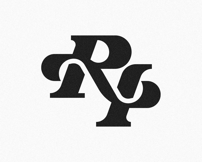 YR RY monogram logomark design