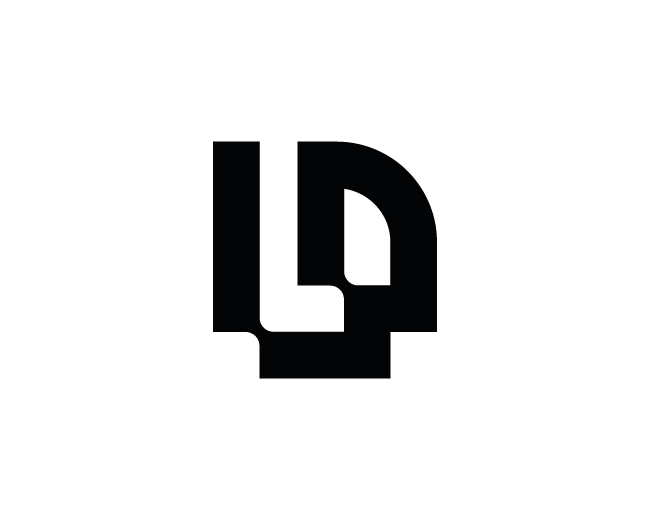 Letter LP Pixel Logo