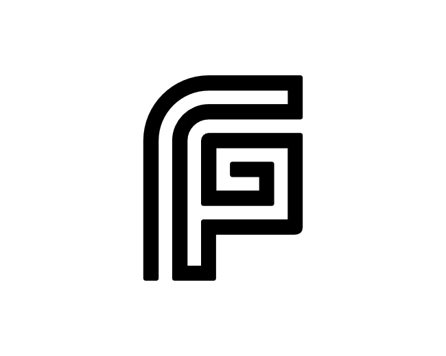 Letter FG GF Logo