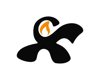 Flame Character Logo