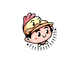 Boy Duck Hat Logo